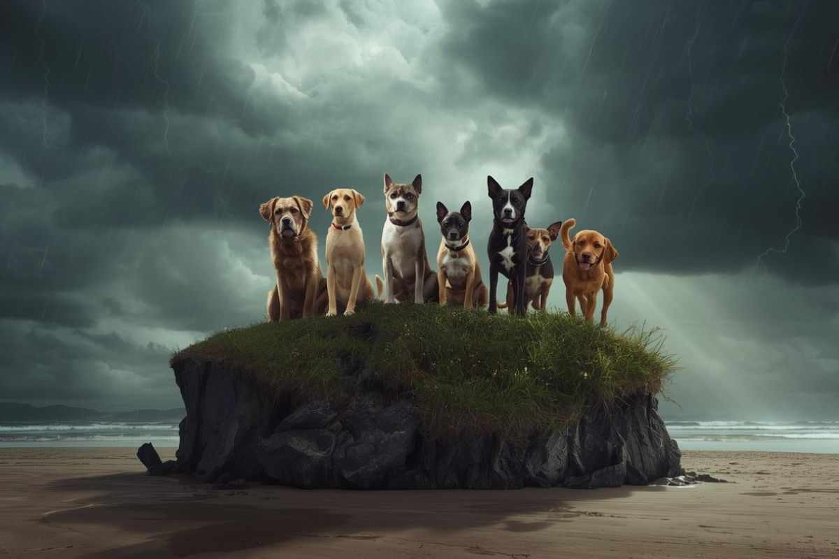 Cani e gatti isola della morte