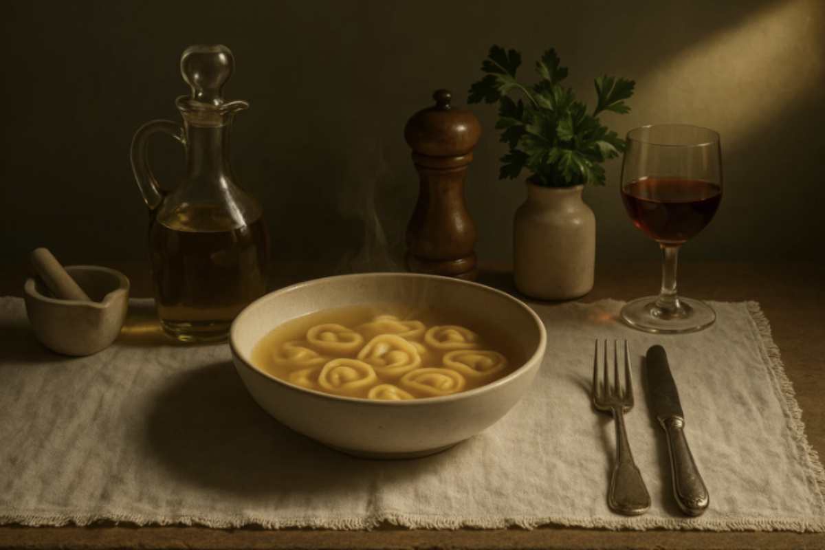 Un elemento imprescindibile nella preparazione dei tortellini è il Parmigiano Reggiano, che contribuisce sia nel ripieno sia nella rifinitura