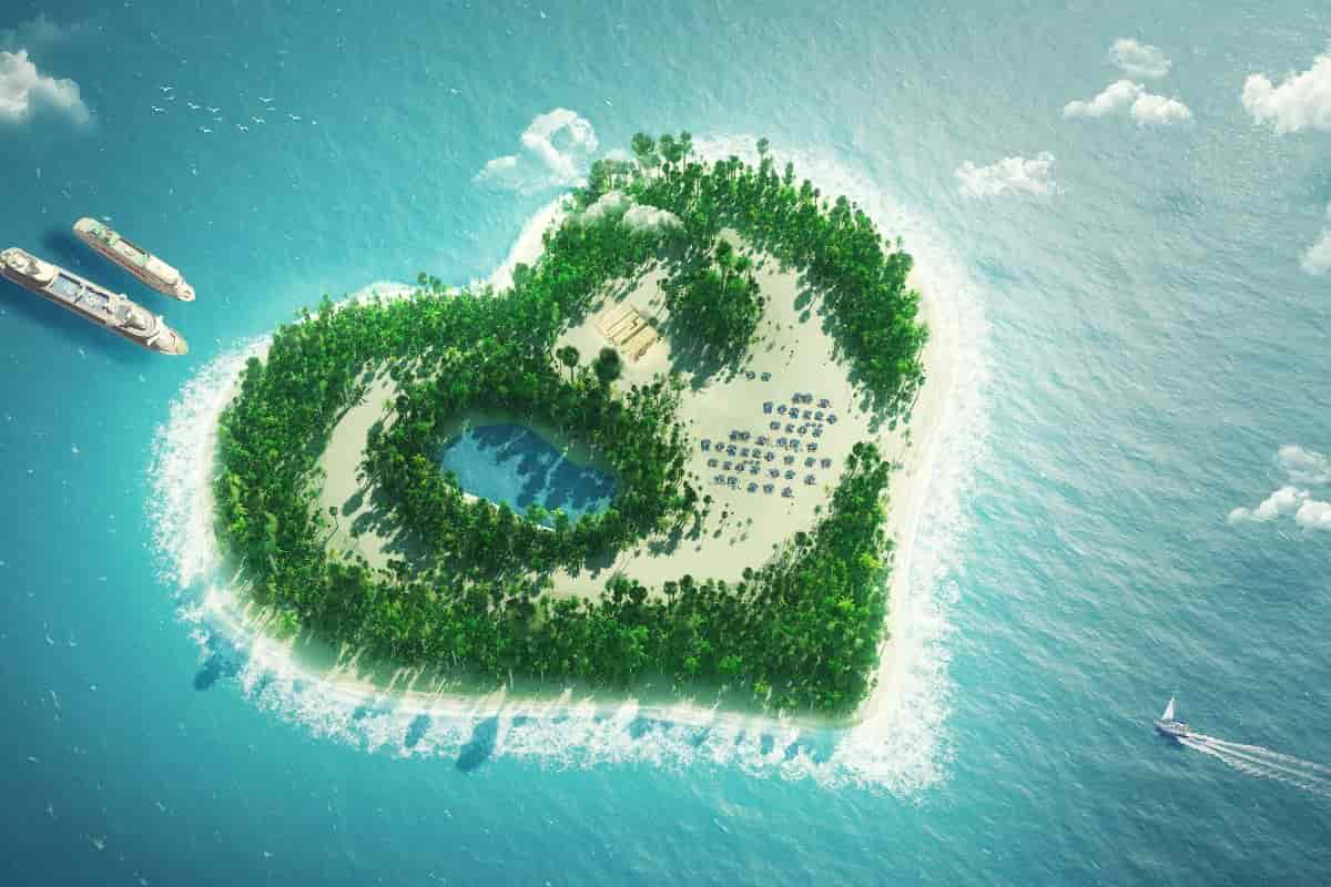 dove si trova l'isola a forma di cuore